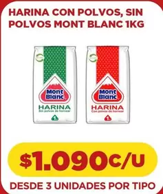 Mont Blanc - Harina Con Polvos, Sin Polvos