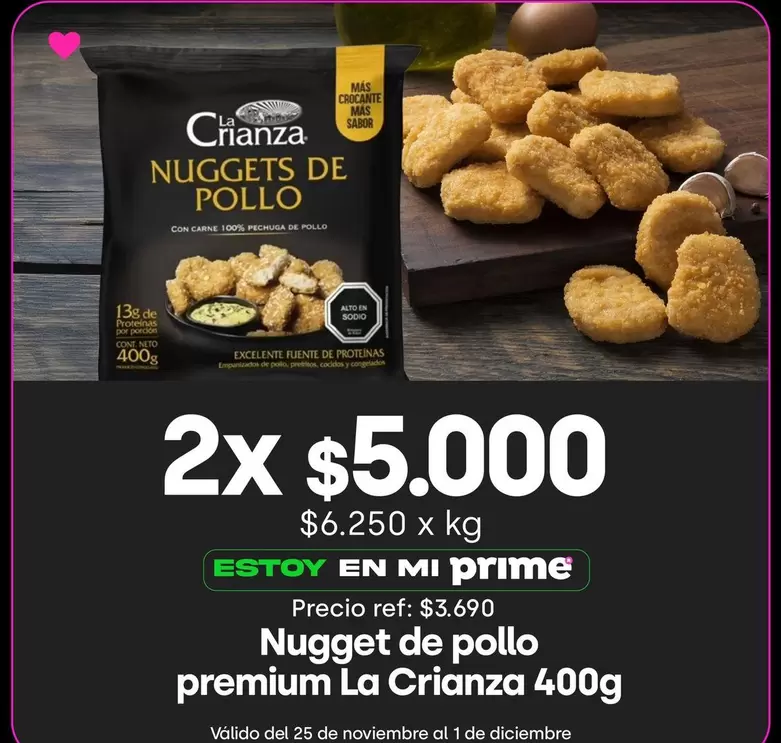 La Crianza - Nugget De Pollo Premium