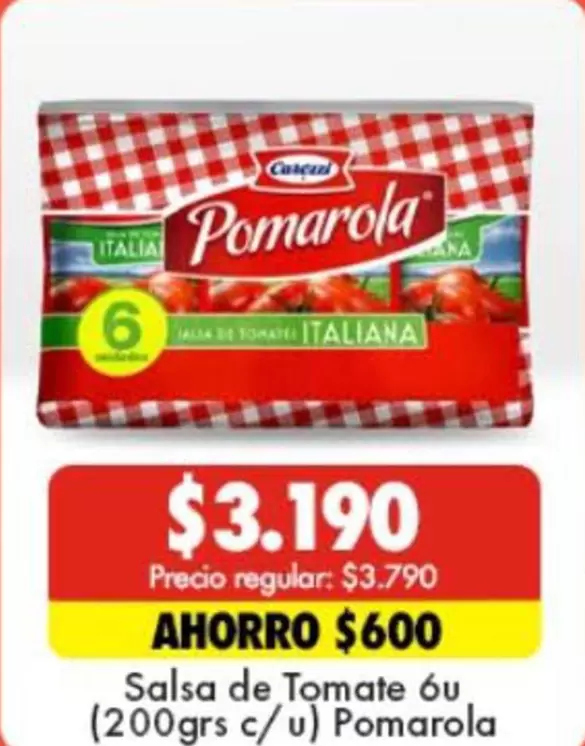 Pomarola - Salsa De Tomate 6U