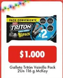 Tritón - Galleta Vainilla Pack 2un