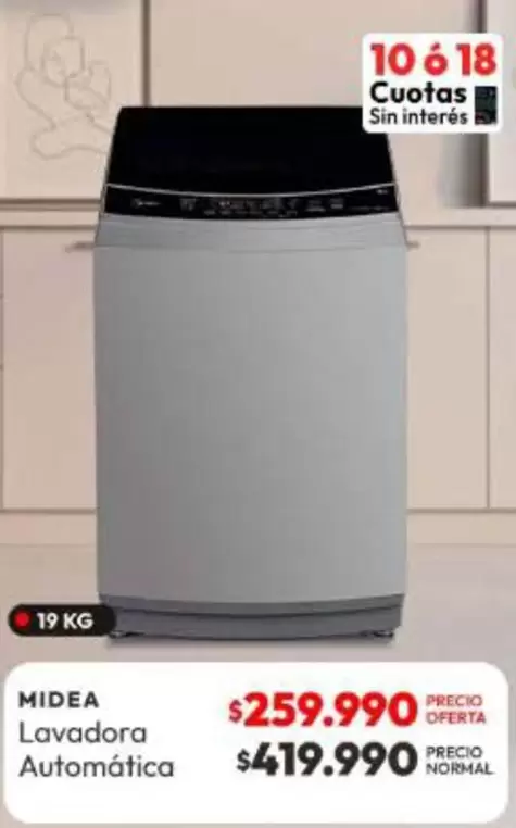 Midea - Lavadora Automatica