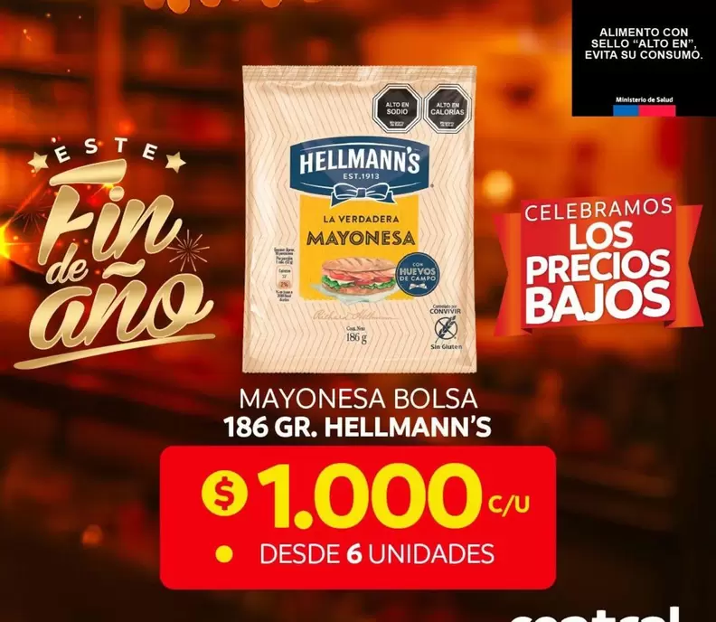 Hellmann's - Mayonesa Bolsa