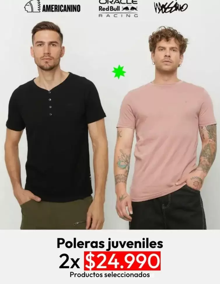 Red Bull - Poleras Juveniles
