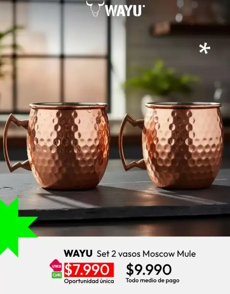 Set 2 Vasos Moscow Mule