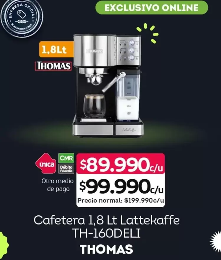 Thomas - Cafetera 18 Lt Th-160deli