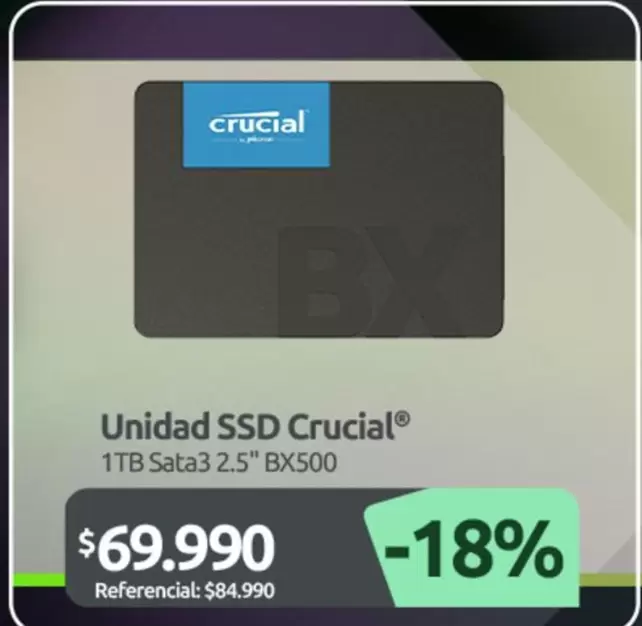 Crucial - Unidad Ssd