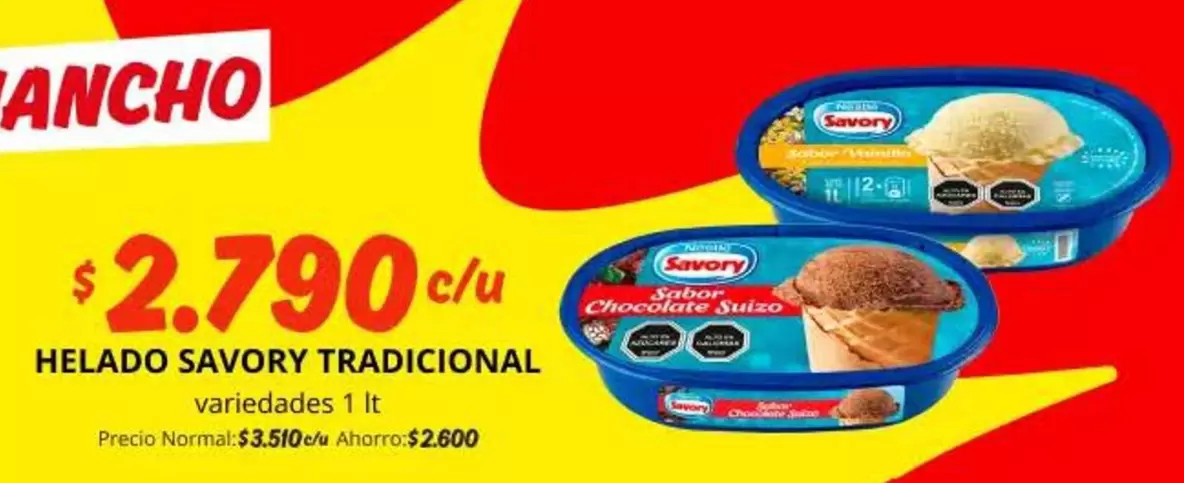 Savory - Helado Tradicional