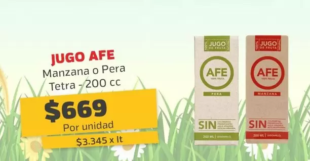Afe - Manzana O Pera Tetra