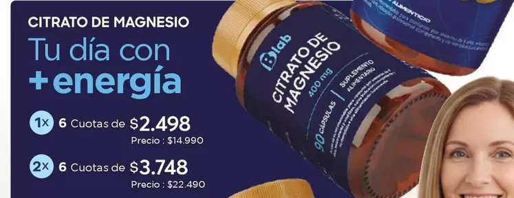 Citrato De Magnesio Tu Dia Con + Energia
