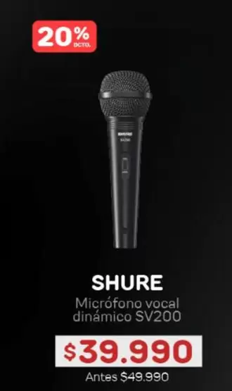 Microfono Vacal Dinámico