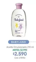 Babyland - Aceite Emulsionado