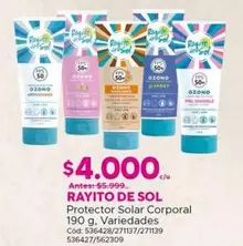Rayito de Sol - Protector Solar Corporal