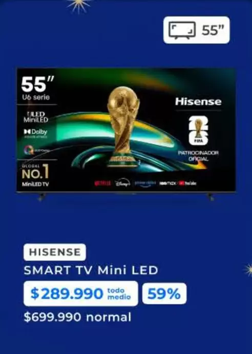 Hisense - Smart Tv Mini Led
