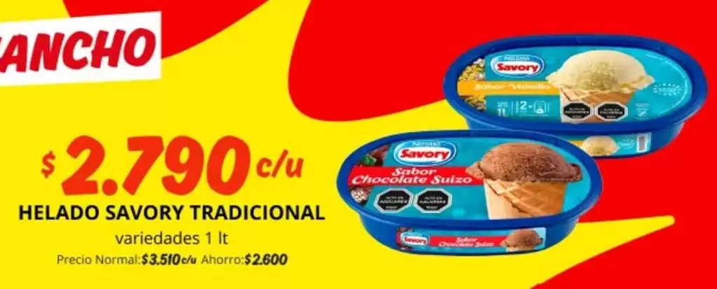 Savory - Helado Tradicional