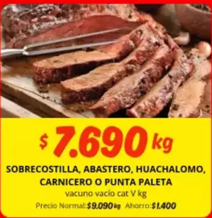 Cat - Sobrecostilla, Abastero, Huachalomo, Carnicero O Punta Paleta