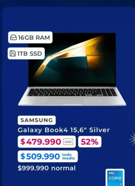 Samsung - Galaxy Book4 15.6" Silver