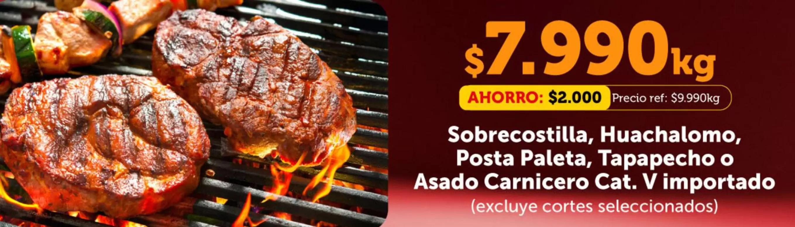 Cat - Sobrecostilla, Huachaloma, Posta Paleta, Tappecho O Asado Carnicero , Vi Importado