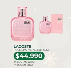 Lacoste - Rose Sparkling Edt 50ml