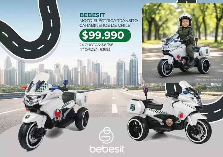 Bebesit - Moto Electrica Transito Carabineros De Chile