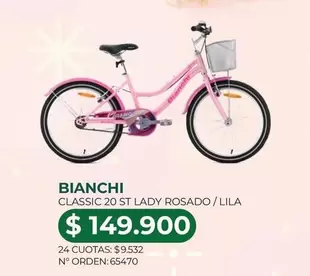 Bianchi - Classic 20 St Lady Rosado / Lila