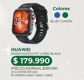 Huawei - Smartwatch Fit 4 Pro Black