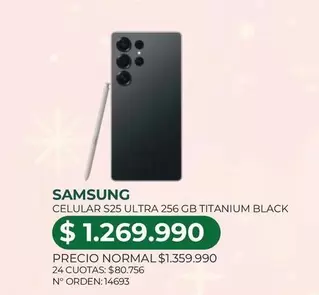 Samsung - Celular S25 Ultra 256 Gb Titanium Black