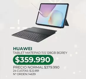 Huawei - Tablet Matepad 11.5 128GB BGREY