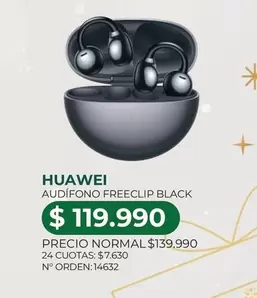 Huawei - Audifono Freeclip Black