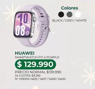 Huawei - Smartwatch Fit 4 Purple