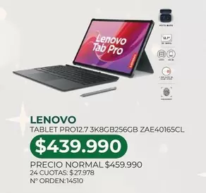 Lenovo - Tablet Pro12,7 3k8gb256gb ZAE40165CL