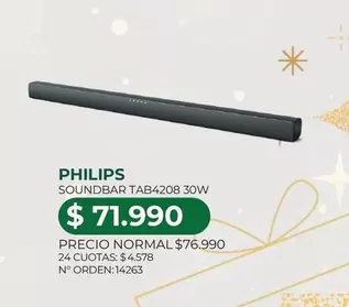 Philips - Soundbar TAB4208