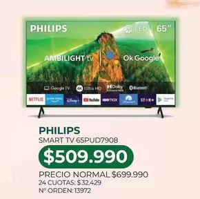 Philips - Smart Tv 65pud7908
