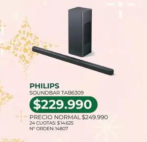 Philips - Soundbar Tab6309