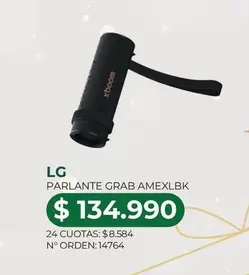 LG - Parlante Grab AmeXLBK