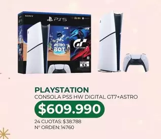 SONY - Consola Ps5 Hw Digital Gt7+astro