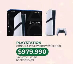 SONY - Consola PS5 HW PRO 7020 Digital