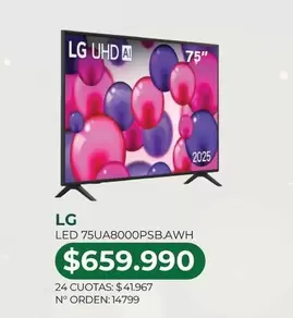 LG - Led 75ua8000psbawh