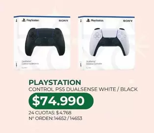 SONY - Control Ps5 Dualsense White/black