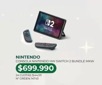 HW - Consola Hw Switch 2 Bundle Mkw