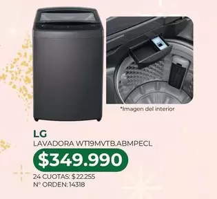 LG - Lavadora Wt19mvtb.abmpecl
