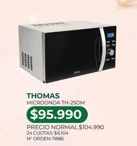Thomas - Microonda Th-25dm