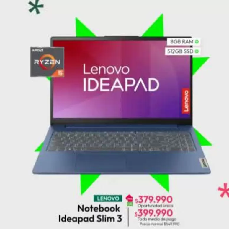 Lenovo - Notebook Ideapad Slim 3