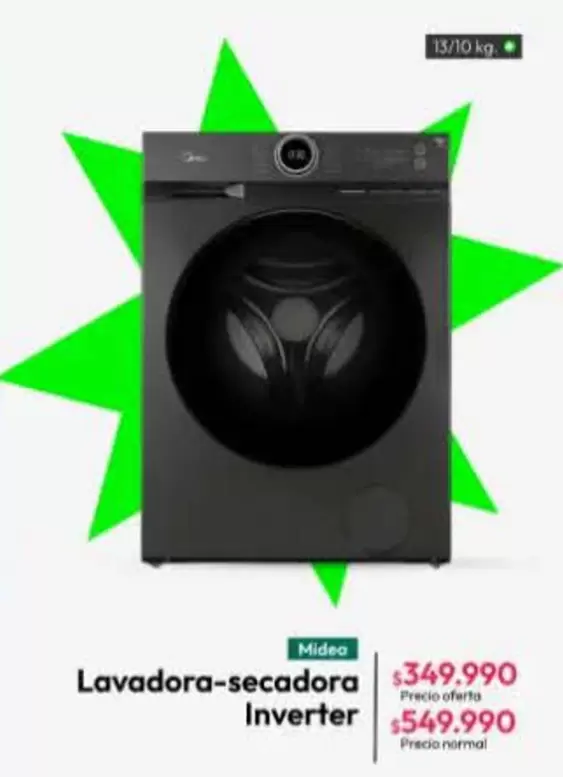 Midea - Lavadora-secadora Inverter