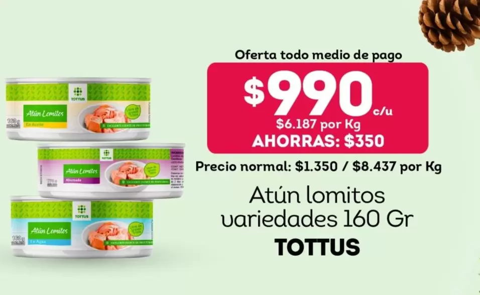 Tottus - Atún Lomitos Variedades