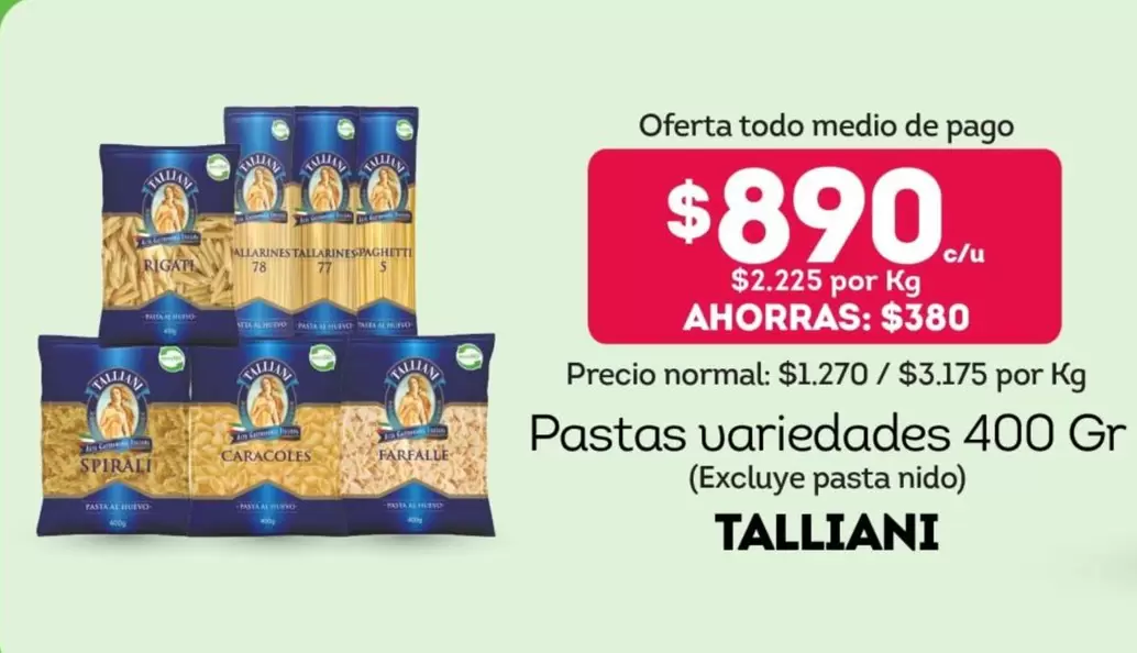 Talliani - Pastas Variedades