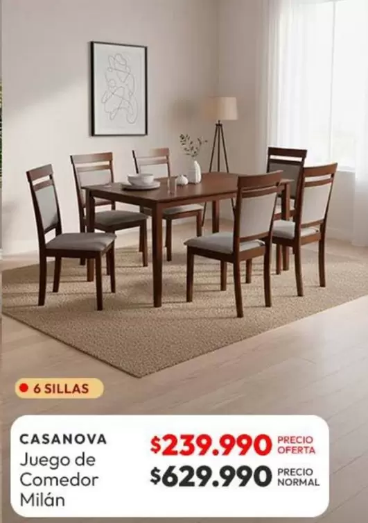 Juego De Comedor Milán