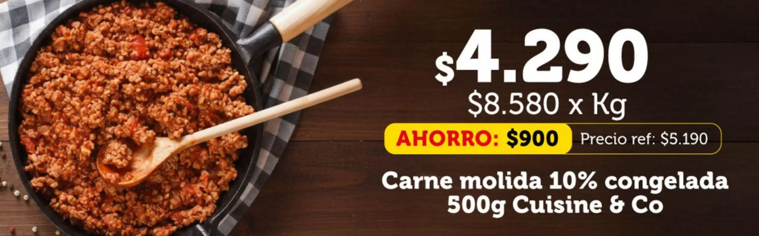 Cuisine&Co - Carne Molida 10% Congelada