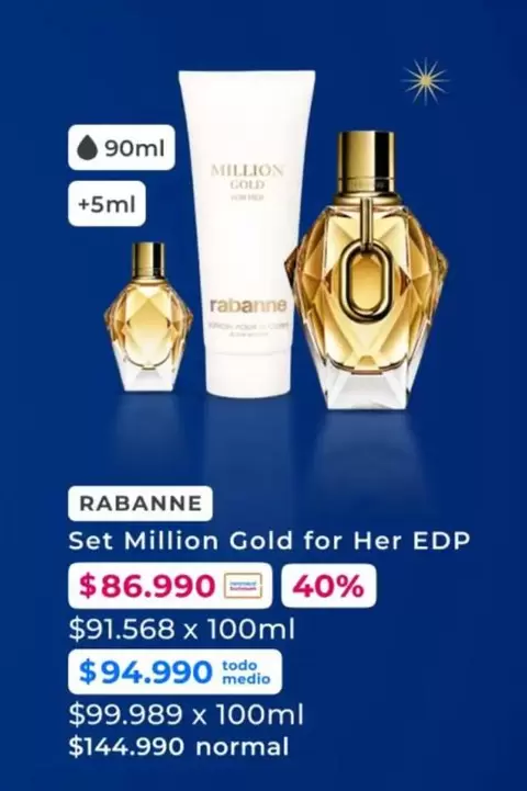 Gold - Set Million For Her Edp