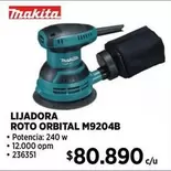 Makita - Lijadora Roto Orbital M9204b