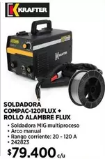 Krafter - Soldadora Compac-120flux + Rollo ALAMBRE FLUX
